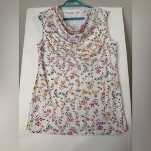 Floral stretch tank